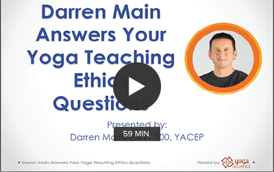 Darren Main Answers Your Yoga Teaching Ethics Questions